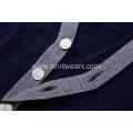 Boy's Knitted Contrast Color Arm Detailed School Cardigan